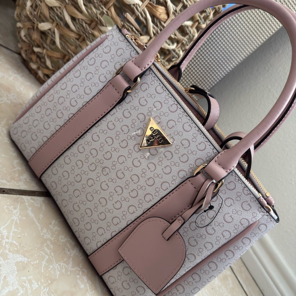 G by Guess Pink and Gray Satchel
